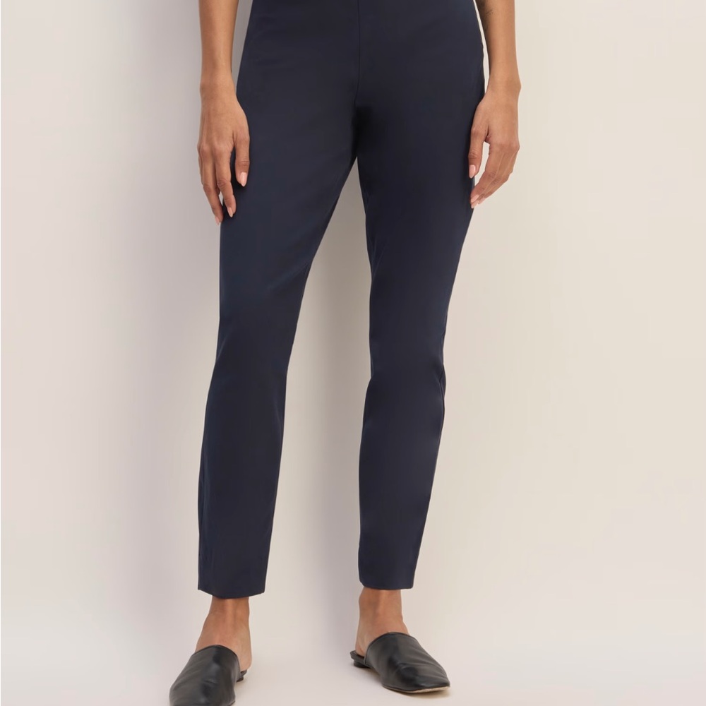 Everlane Bi-Stretch work pant zip cotton stretch pants